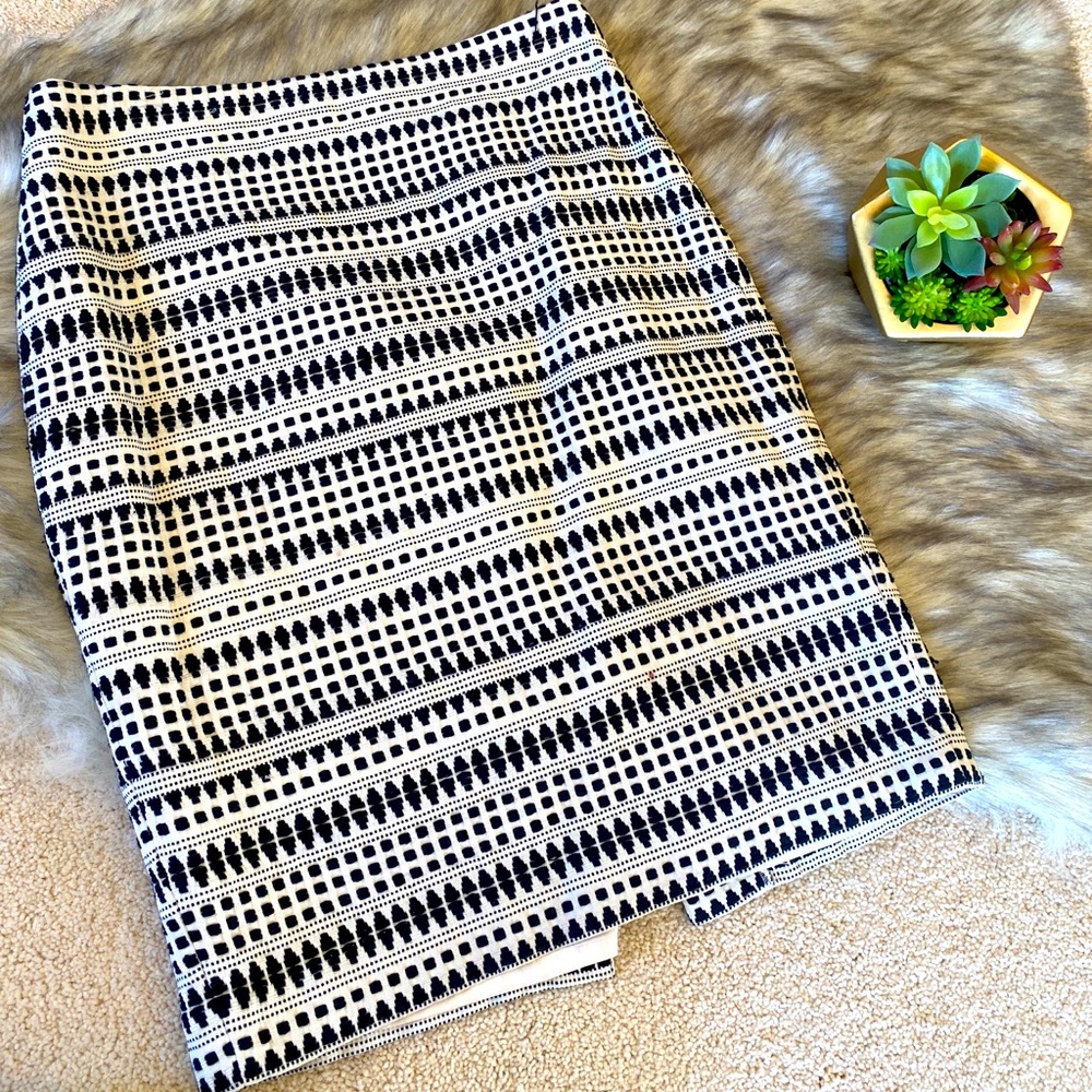 Pencil Skirt Cream & Black